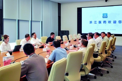 國(guó)投高新董事長(zhǎng)丁后穩(wěn)來(lái)浙江醫(yī)藥調(diào)研